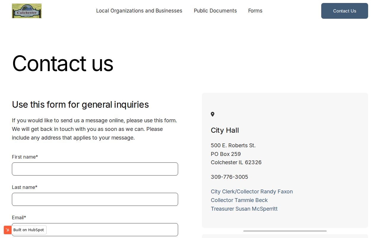 Colchester criminal history police and city contact details