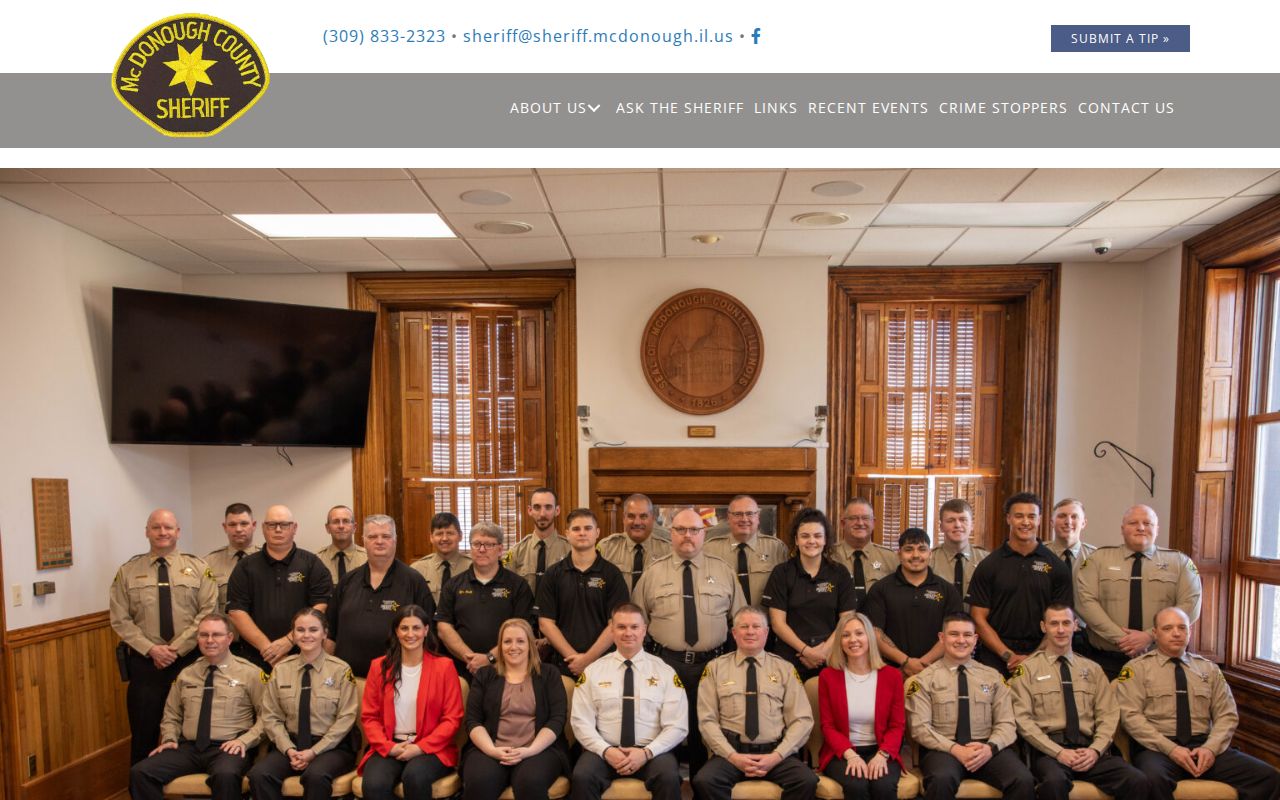 McDonough County criminal history sheriff warrant contacts